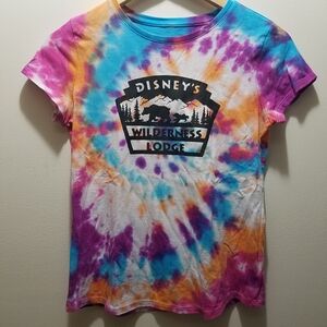 Walt Disney World Wilderness Lodge Tie-dye Kids T-Shirt XL 14-16 Girls Handmade